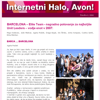 Spletni časopis - Internetni Halo Avon
